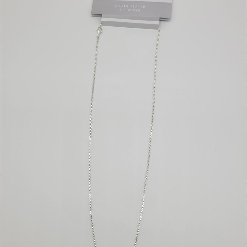 Essentials silver plated chain necklace